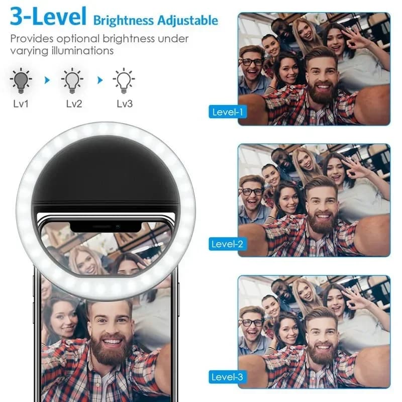 Ring Light Clip For Smartphone Video Photo