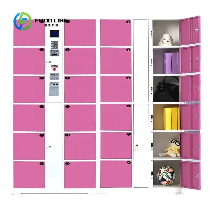 Smart Storage Cabinet Locker System Multi Door Secure Storage for Commercial and Public Use